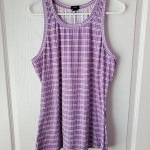 Rue21 Purple Stripe Sleeveless shirt